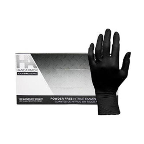 Hand Armor® Nitrile Examination Gloves - Powder Free, Black