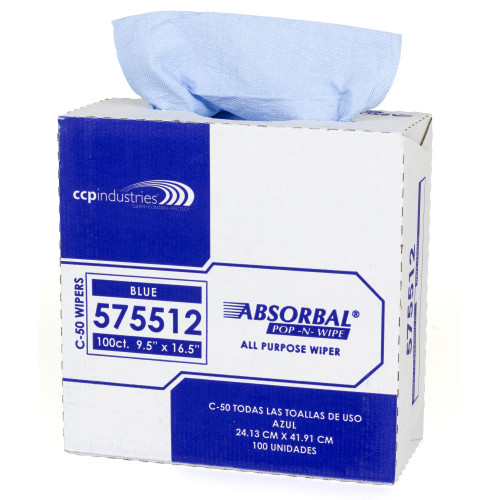 Absorbal® Pop-N-Wipe® Interfold Heavy Duty Wipers, 6.5