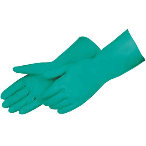 GLOVE NITRILE UNLINED GREEN 15 MIL 13  LONG- XLG
