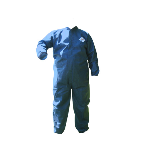 SMS COVERALL  ELASTIC WRIST   ANKLES-BLUE-LARGE