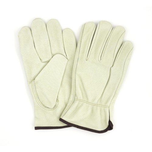 COW GRAIN LEATHER DRIVERS GLOVES-LG
