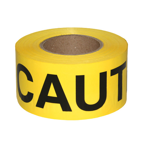 TAPE  CAUTION BARRIER 3  X 1000  ROLL BLK ON YELLOW 3 MIL